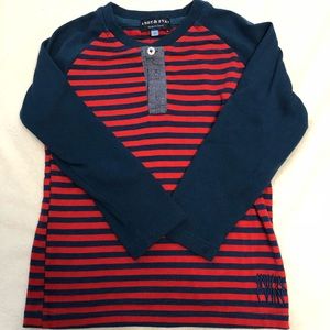 Stripes Navy and red long sleeve